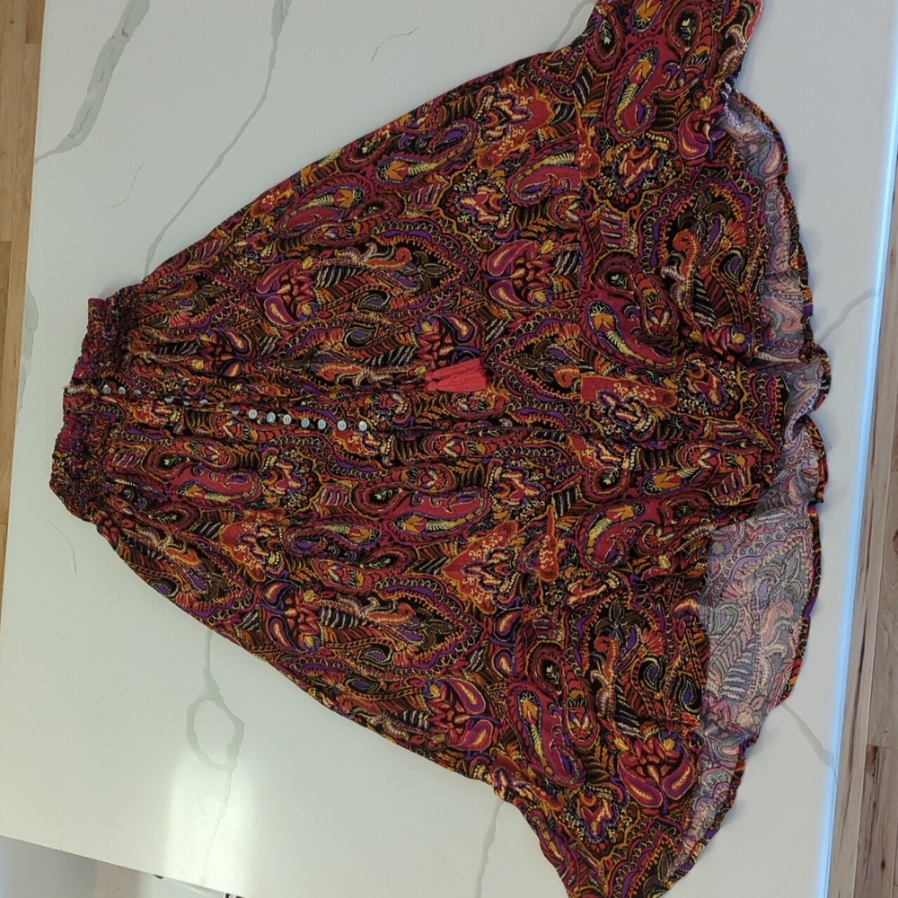 Cynthia Rowley full length printed skirt size extra small